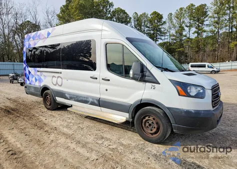 2018 Ford Transit T-350 Handicap Accessible Passen z USA, uszkodzony, nr VIN 1FTBW3XM5JKA48195